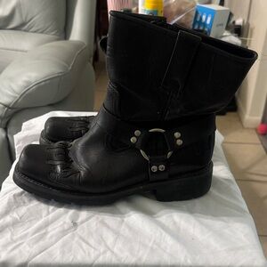 Element Black Leather Boots